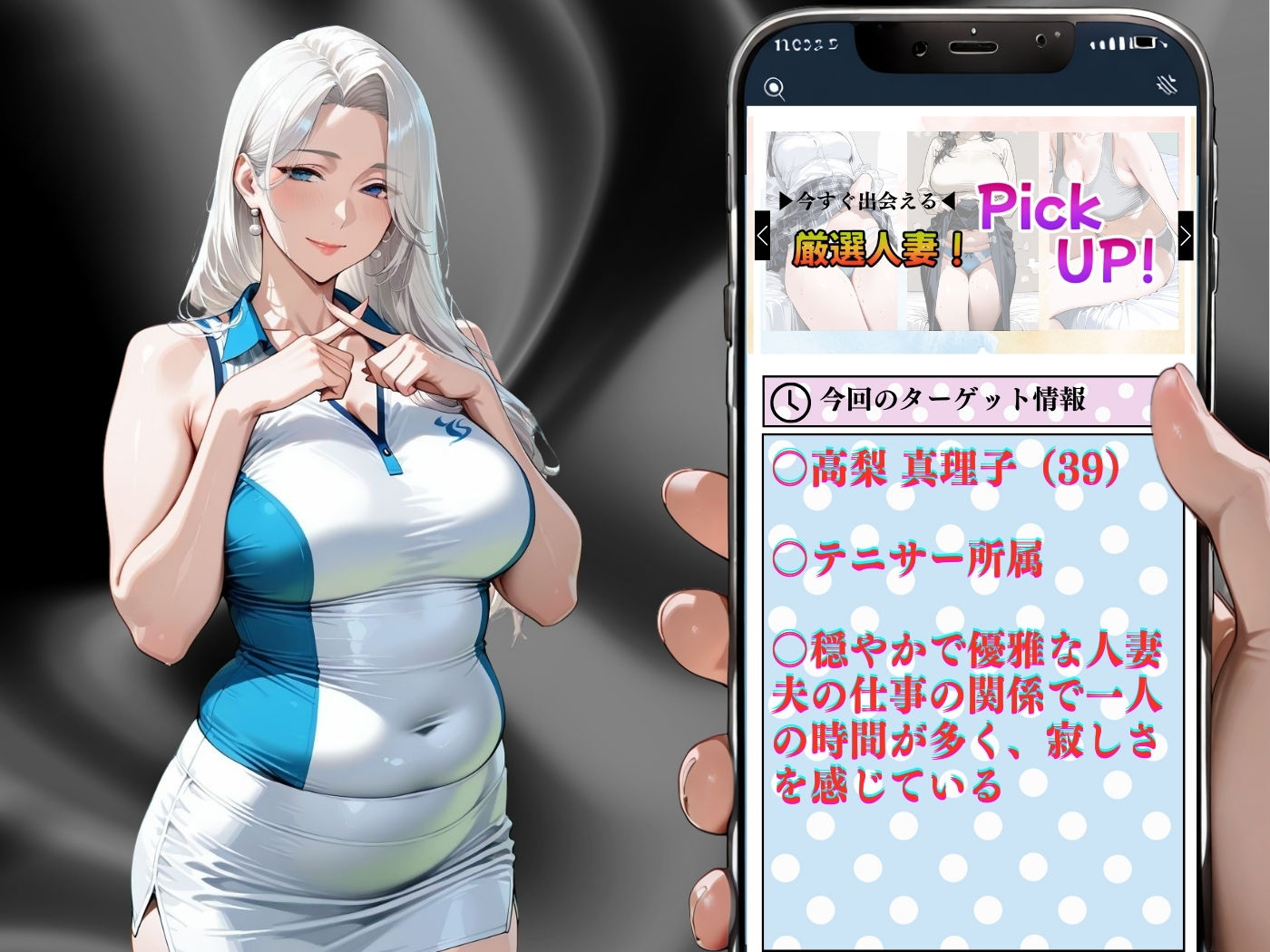 サンプル画像2:肉感人妻種付け〜テニスサークルの富裕層主婦  コート外孕ませ〜(トッポギ) [d_570722]