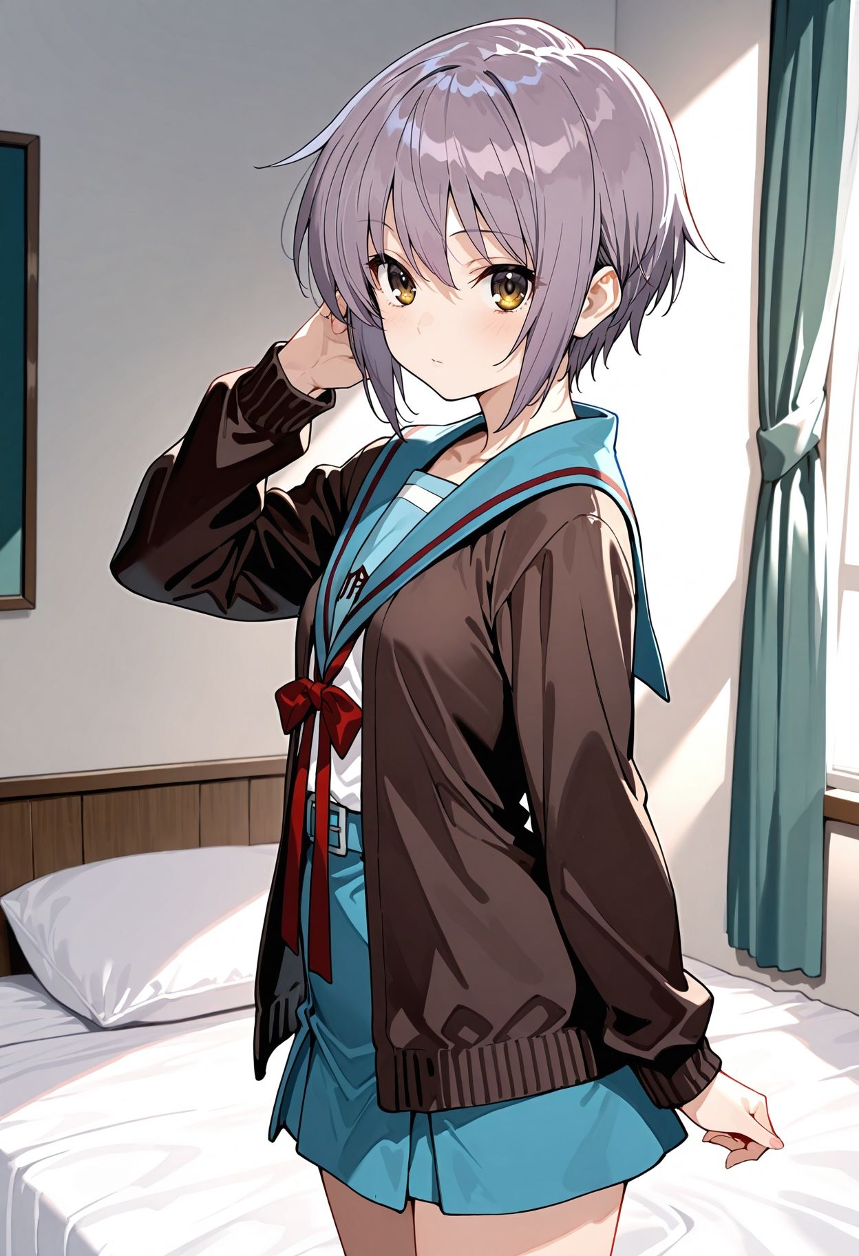 サンプル画像1:涼◯ハルヒの憂鬱 長◯有希 エロCG集(さすみゃ) [d_570763]