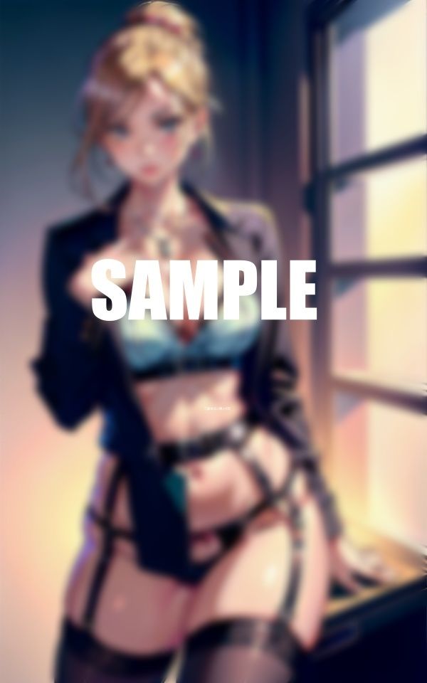 サンプル画像5:ガーターベルト巨乳美熟女OLたち若い男性新入社員食べたいわぁ〜ビンビンに勃起してるモノ頂戴(AI美女LABO.10) [d_570766]