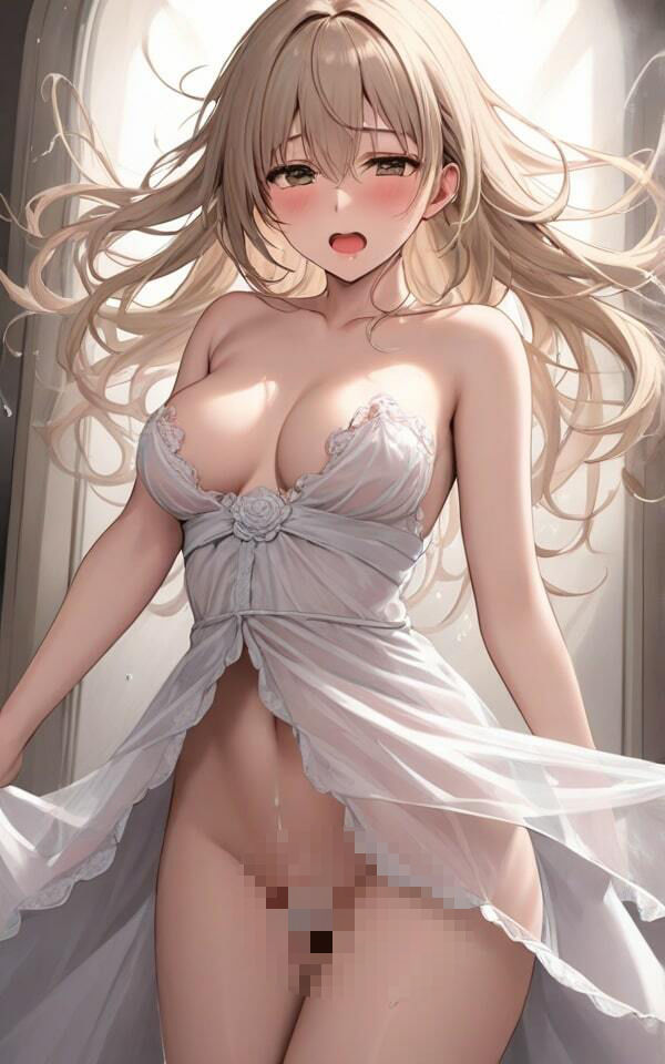 サンプル画像3:巨乳美女のノーブラドレス「なんだかアソコガアツいの！」(ぷりぷりムチムチ研究所) [d_570786]