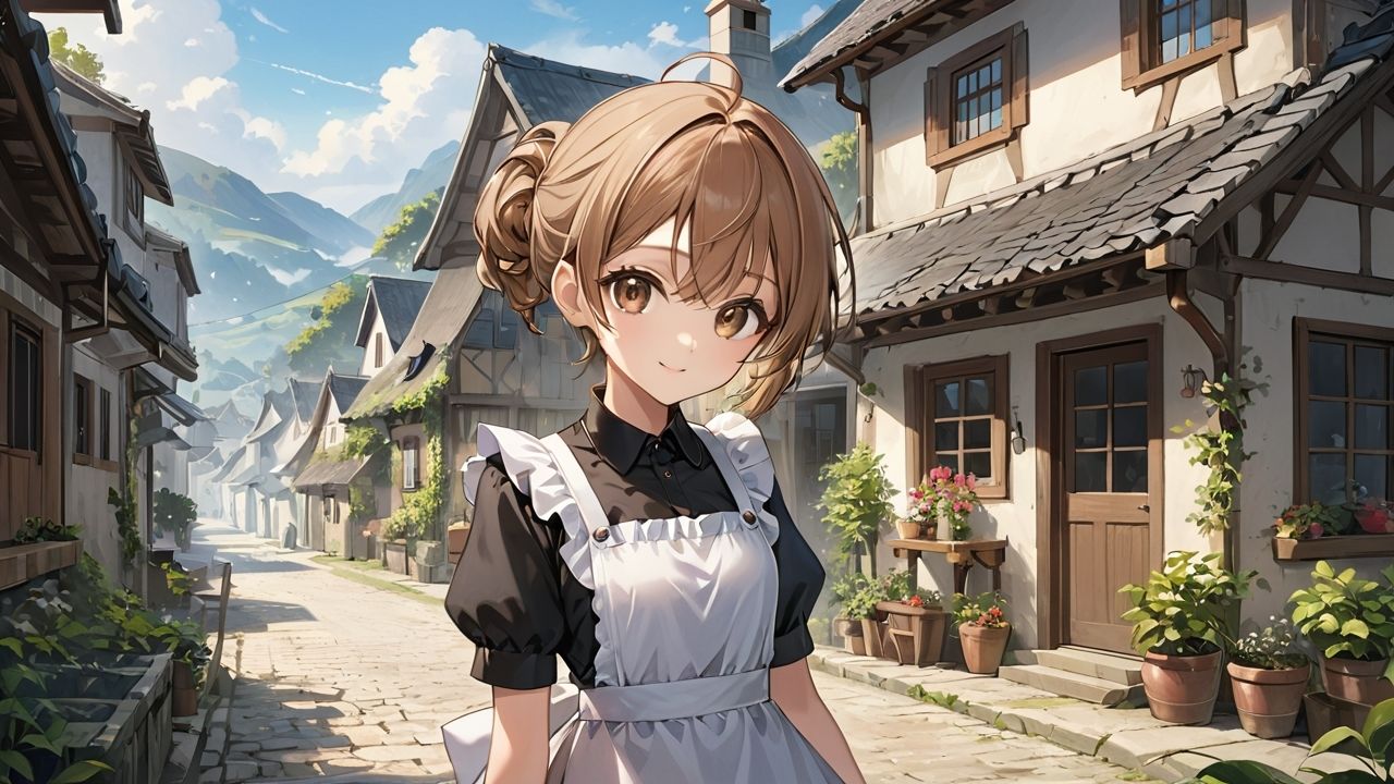 【アニメ】美人メイドのエミリアさん1 画像1