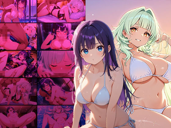 爆乳緑紫髪グラビアアイドルに媚薬を盛って中出し撮影【4K】 画像1