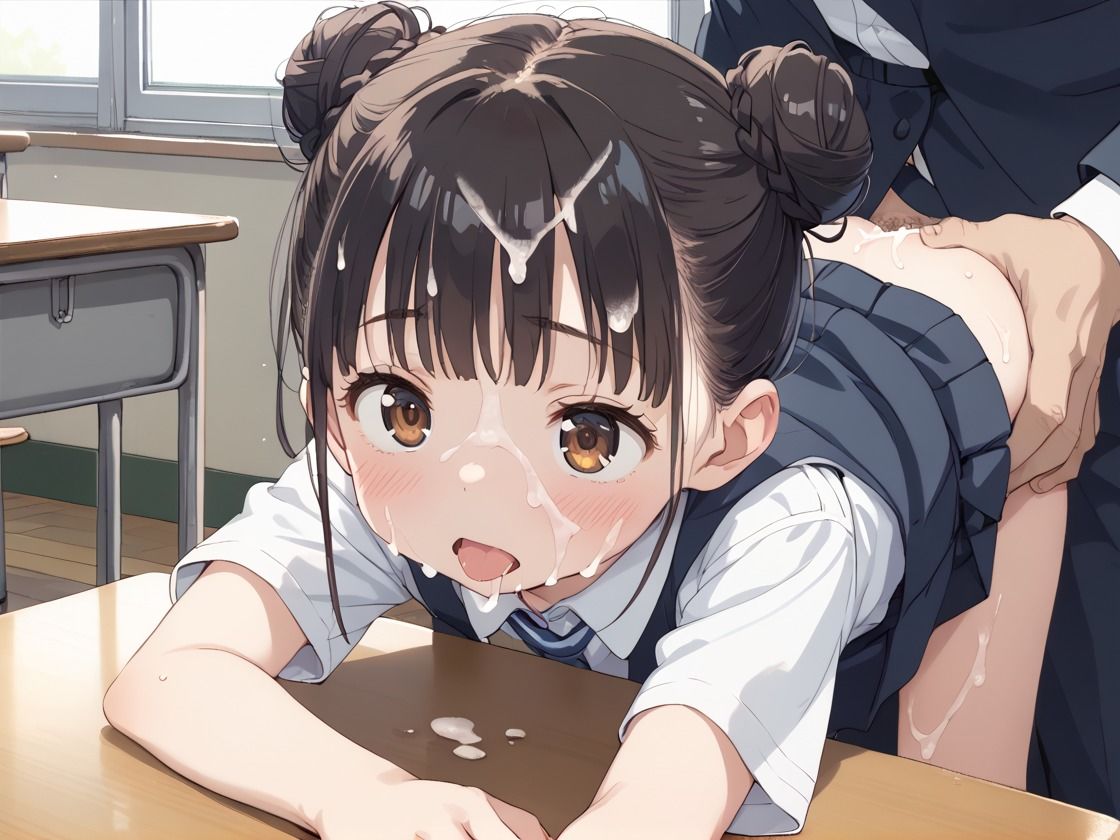 つるぺたロリ少女に中出し孕ませ 画像1