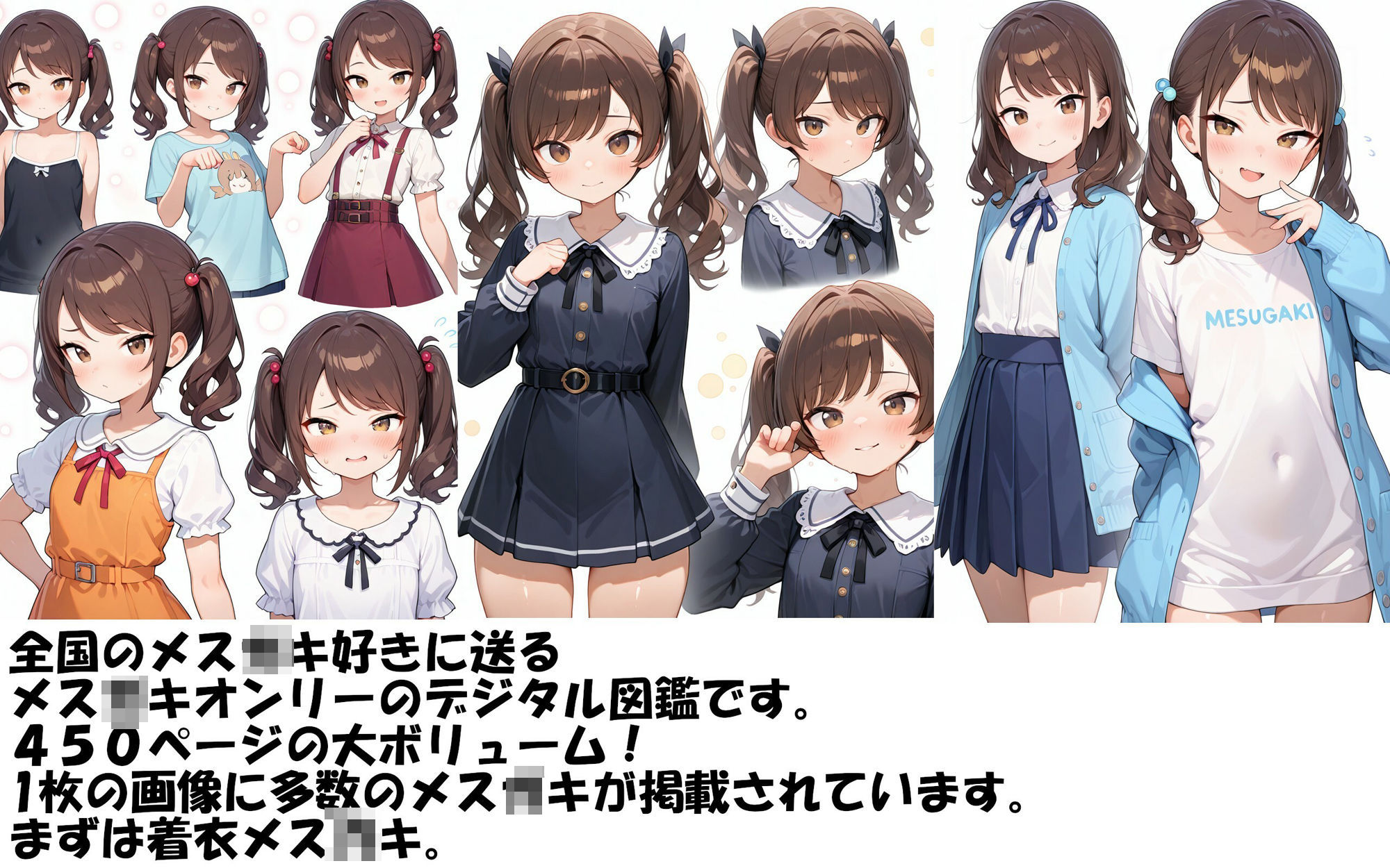 大人の図鑑シリーズ  メス○キ スプレッドレッグスAIイラスト エロ画像2