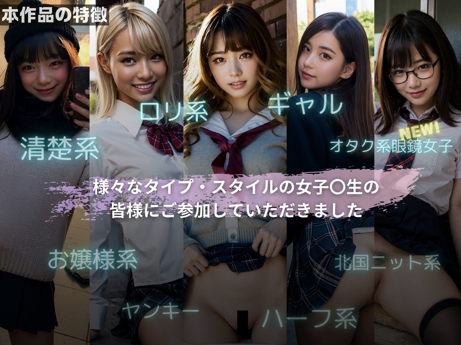 サンプル画像3:街撮りJK2〜ちょっとオマ〇コ、見せてもらってイイですか？〜【リアル実写系女子校生写真集】(美女らんまん) [d_570986]