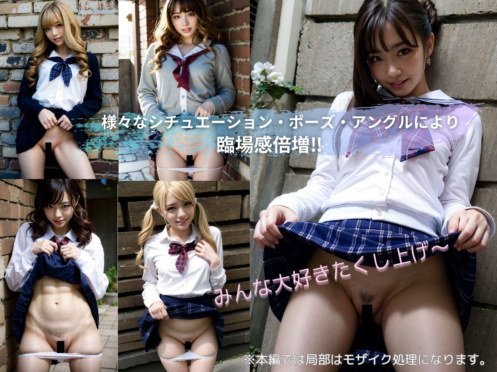 サンプル画像5:街撮りJK2〜ちょっとオマ〇コ、見せてもらってイイですか？〜【リアル実写系女子校生写真集】(美女らんまん) [d_570986]