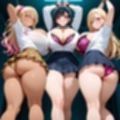 フェチコレVol.68 吊り上げ拘束されて催●を受けるヒョウ柄爆乳ギャルハーレム【総枚数250枚】