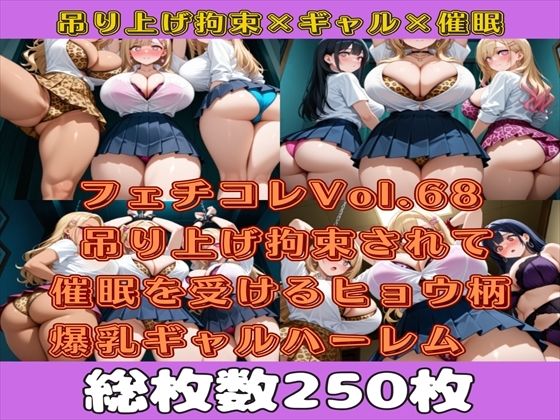 フェチコレVol.68 吊り上げ拘束されて催●を受けるヒョウ柄爆乳ギャルハーレム【総枚数250枚】