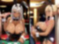 爆乳黒ギャルバニーガールがカジノでおじさん相手にやりたい放題！