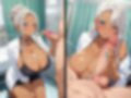 爆乳黒ギャルの女医が病室のベッドで患者や医者とやりたい放題！