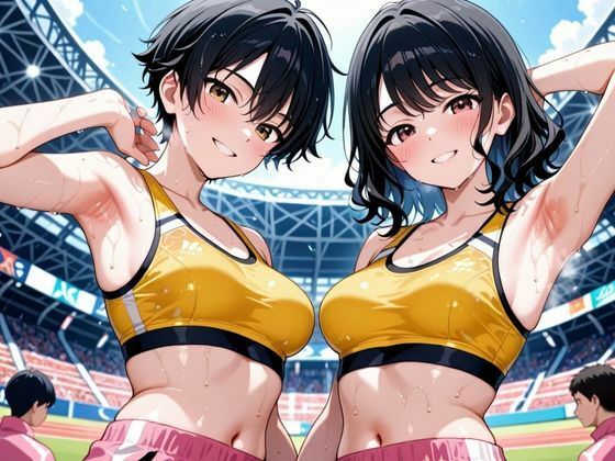 サンプル画像2:汗だく陸上女子の限界ハメトレ【淫写編】〜あなたとバトンを繋ぎたい―汗と喘ぎの絶頂リレー〜(ぱいんだー出版) [d_571343]
