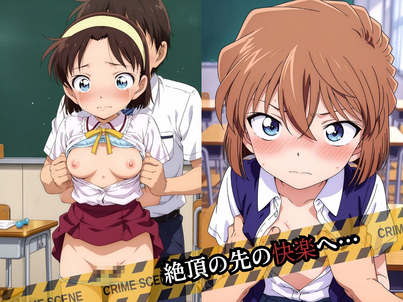 サンプル画像4:犯●れた5人の美少女たち 〜教室編〜【名探偵コ〇ン】(変態紳士) [d_571375]