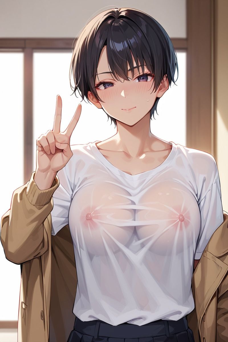 サンプル画像3:爆乳ノーブラJKで性処理(ふわとろ夢工房) [d_571379]