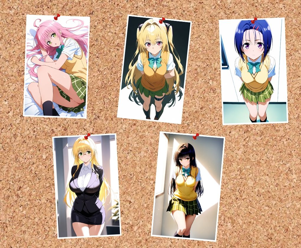 サンプル画像2:堕ちる彼女たちーToL◯VE(AI出力研究所) [d_571399]