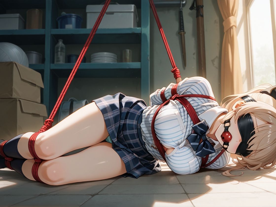 監禁拘束 吊られた女子校生 画像4