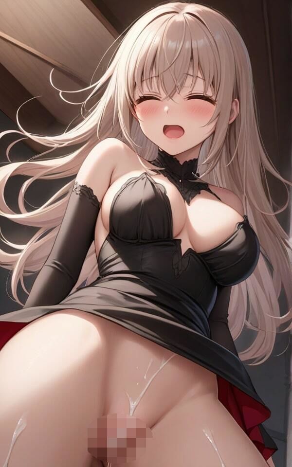 サンプル画像2:ノーブラ美女のドレスは好きですか？「恥ずかしいから見ないで！」(半熟プリン) [d_571449]