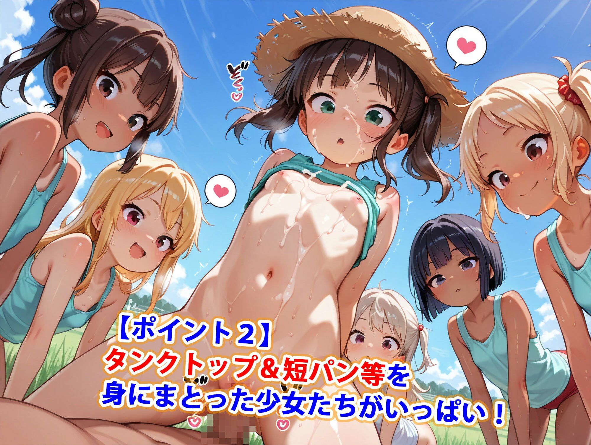 タンクトップロリ少女純ハーレム画像no.3