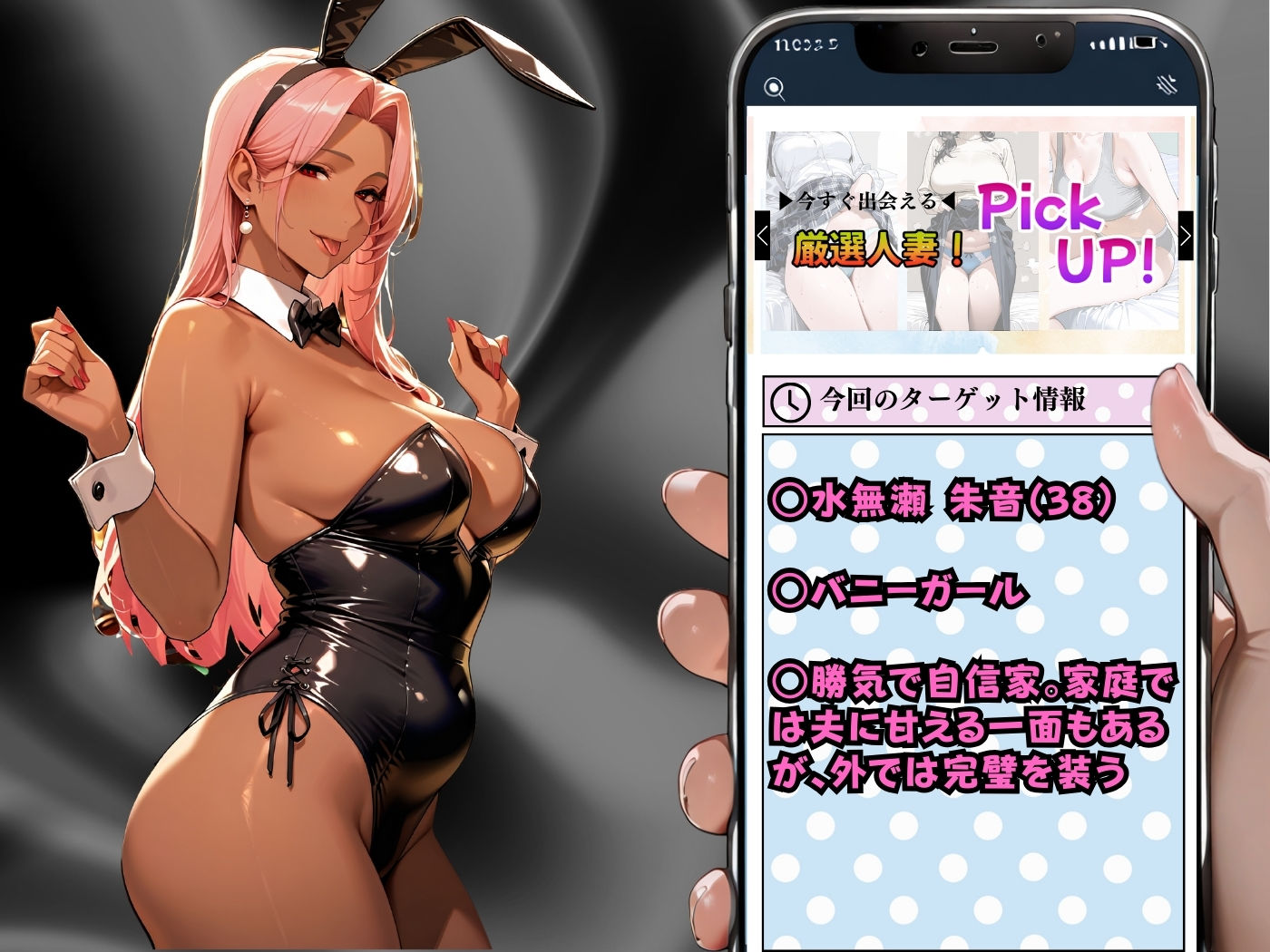 肉感人妻種付け〜熟した黒バニー集団孕ませ オナホ化公認カジノ〜 画像2