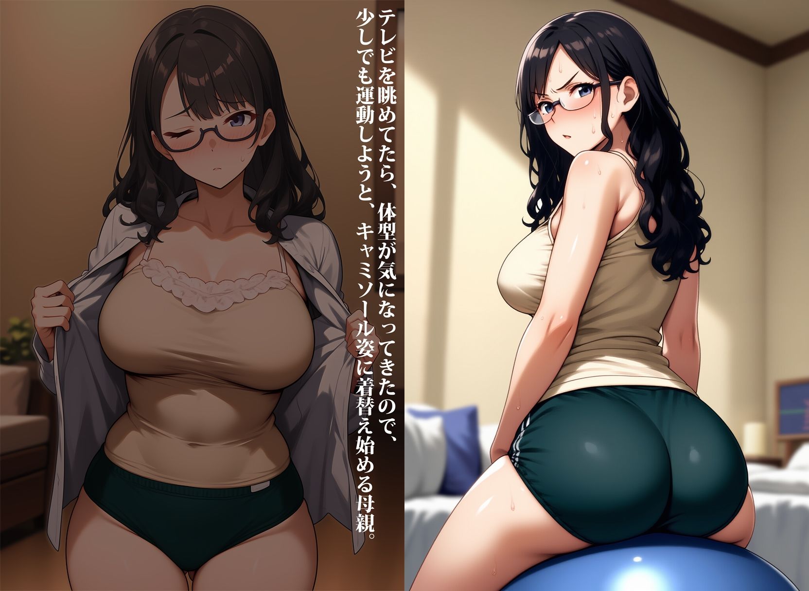 サンプル画像3:母親のブルマー尻に一目惚れ〜ブルマー姿のママの日常姿と懐かしい思い出〜(性癖ユガ芽) [d_571552]