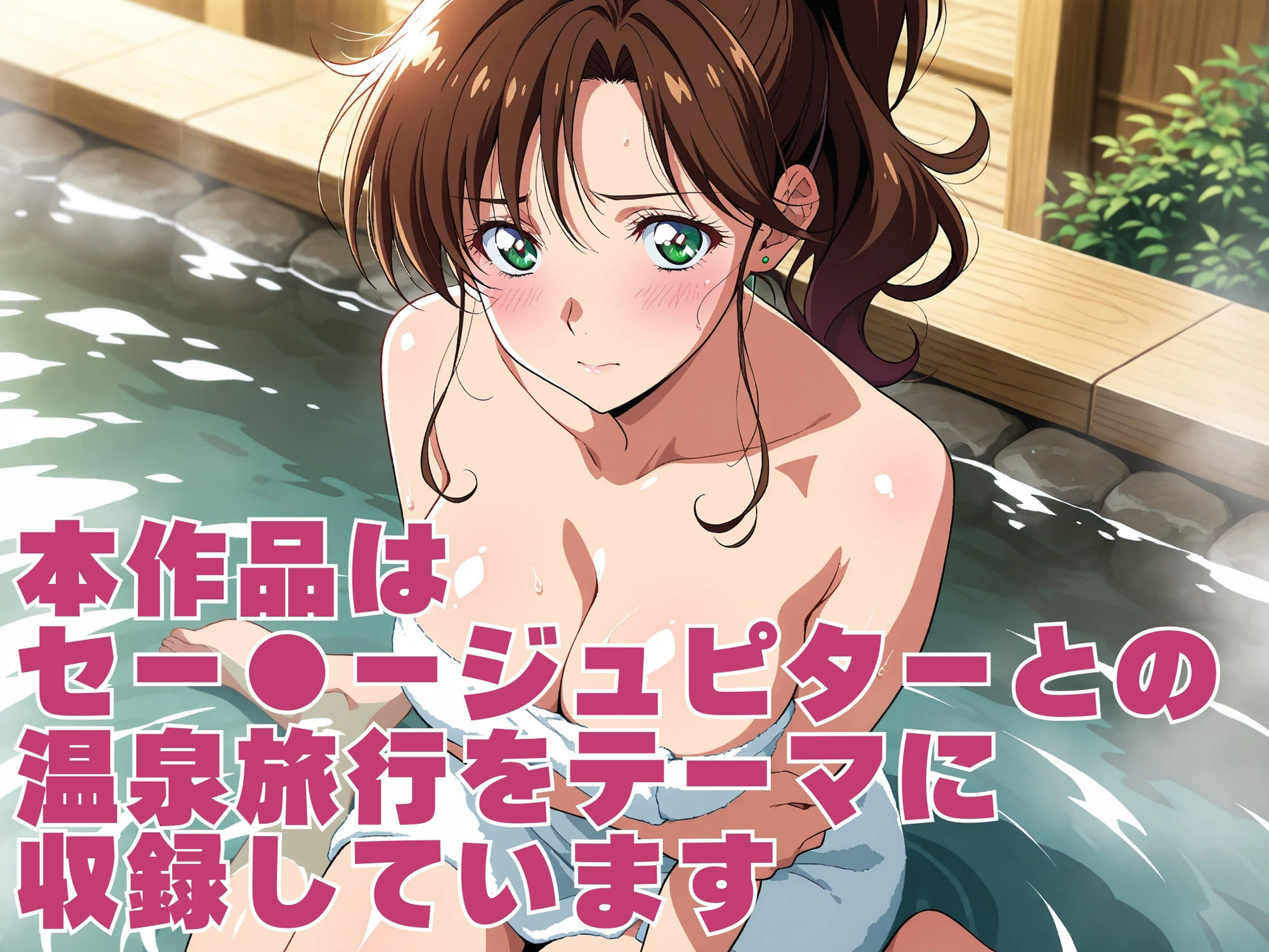 サンプル画像1:【発情ヒロイン】美少女戦士セー●ージュピター  温泉で濃厚セックス編(画像生成マン) [d_571566]