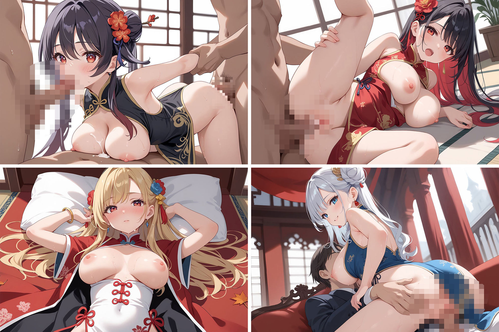 サンプル画像5:奉仕学園〜学園の可愛いギャルとヤリまくり生活！！〜チャイナ服編vol.2〜 【CG500枚】(ぽるるん) [d_571899]