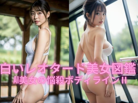白いレオタード美女図鑑 - AI美女の悩殺ボディラインII