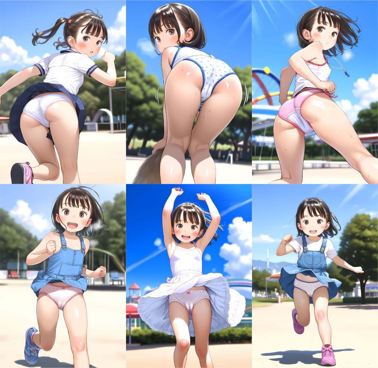 ヒヨコのパンチラ？ま○スジ？履いてない！？ サンプル画像 2