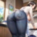人妻家政婦が巨乳だったので裸エプロンで中出しした