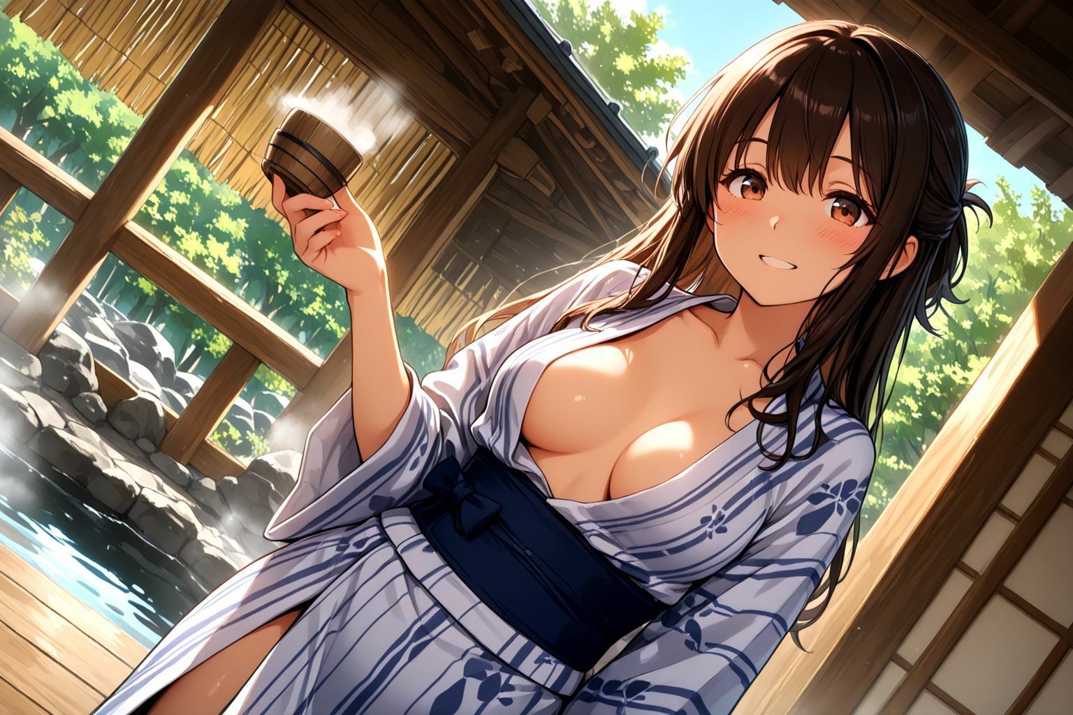 サンプル画像2:ミックスガールズコレクション  旅行先で見つけた浴衣美少女とえちえちセックス(えちえち) [d_572049]