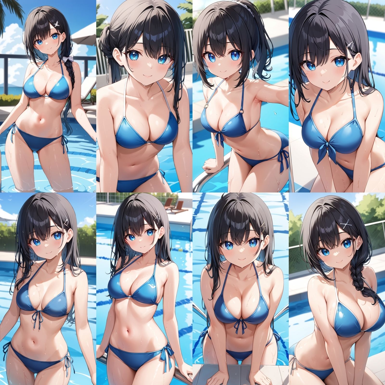 サンプル画像2:彼女とプール【500枚】(女子高生) [d_572062]