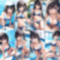 彼女とプール【500枚】