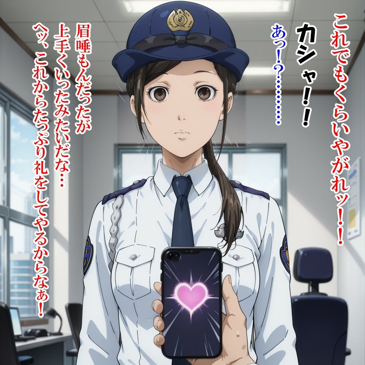 サンプル画像2:◯ 聖子（ハ◯ヅメ〜交番女子の逆襲〜）(kamonohashi-ai) [d_572078]