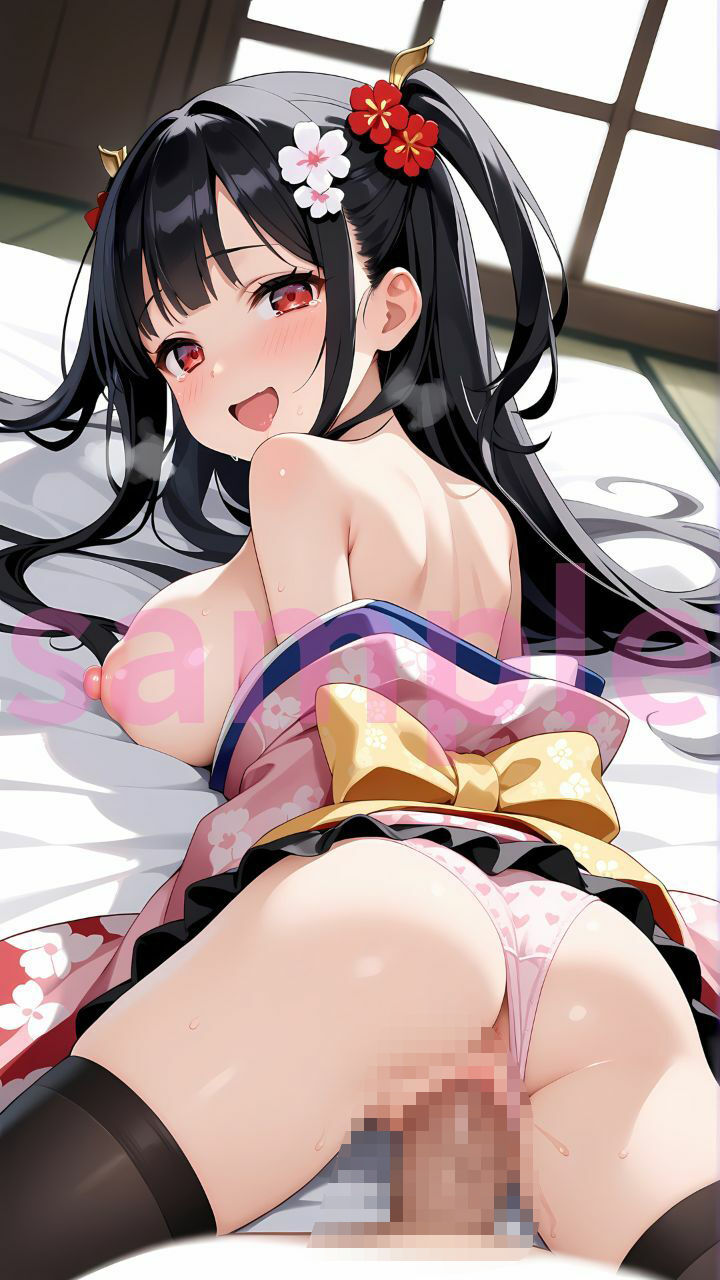 サンプル画像4:種付けチートで和服美女を孕ませよう！その2(マリオネット) [d_572089]