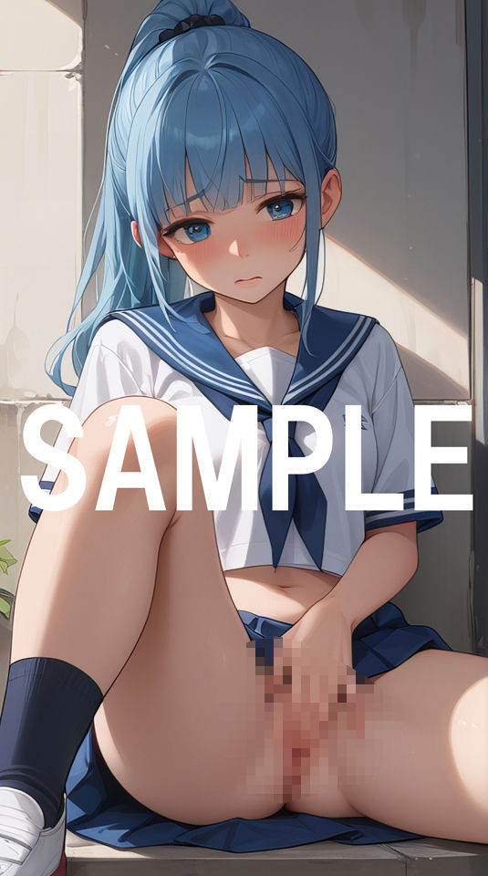 サンプル画像1:バイトオナニー セーラー服3(練乳まみれ) [d_572110]