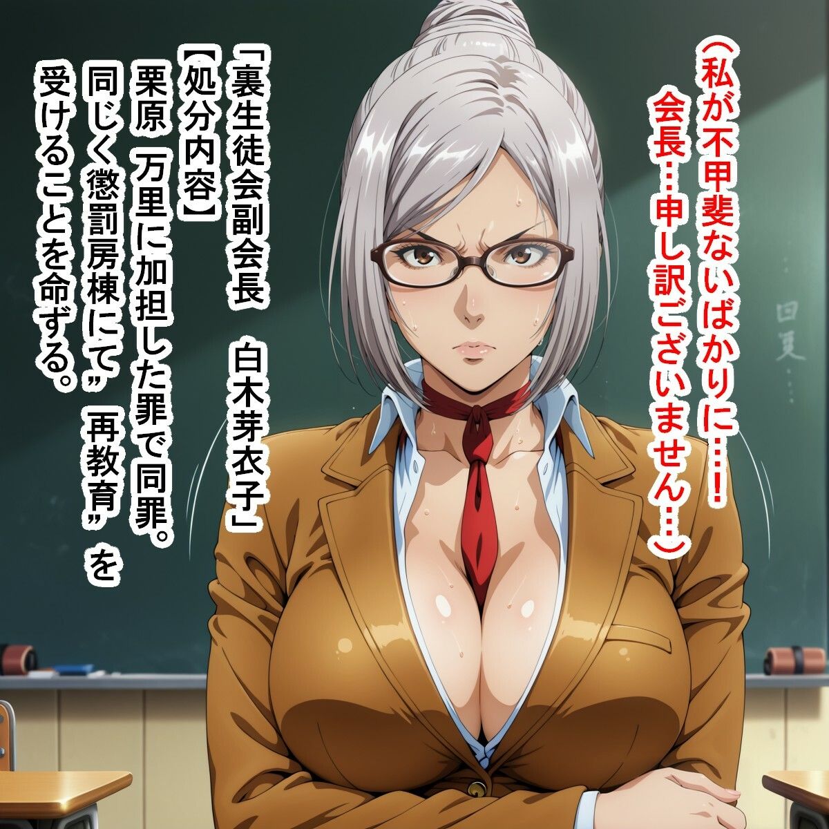 サンプル画像2:裏生徒会一同（監◯学園/プ◯ズンスクール）(kamonohashi-ai) [d_572124]