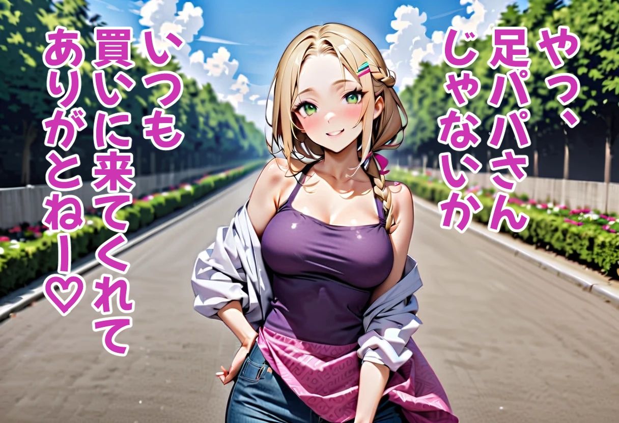 足パパがイク! 金髪オデコちゃん編 画像9
