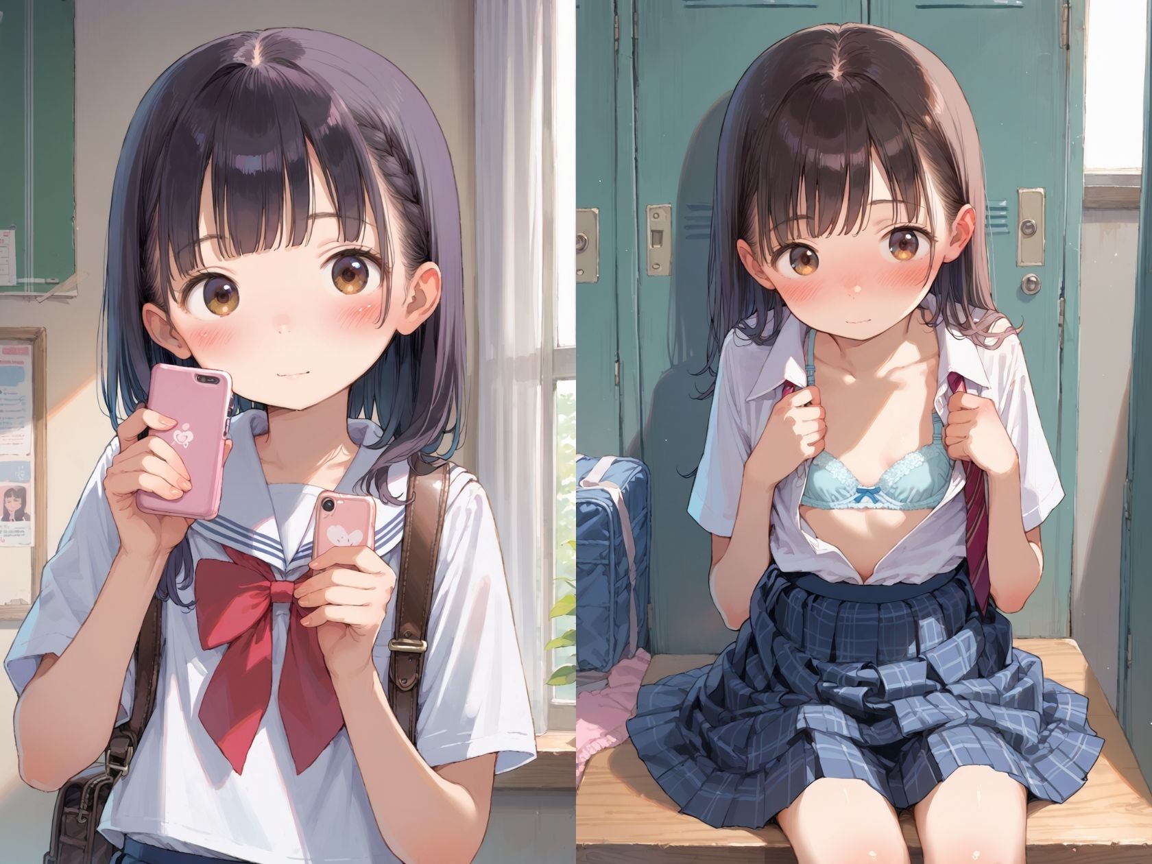 集団エッチを受けるつるぺた少女達 ろりっ子暮らし エロ画像2