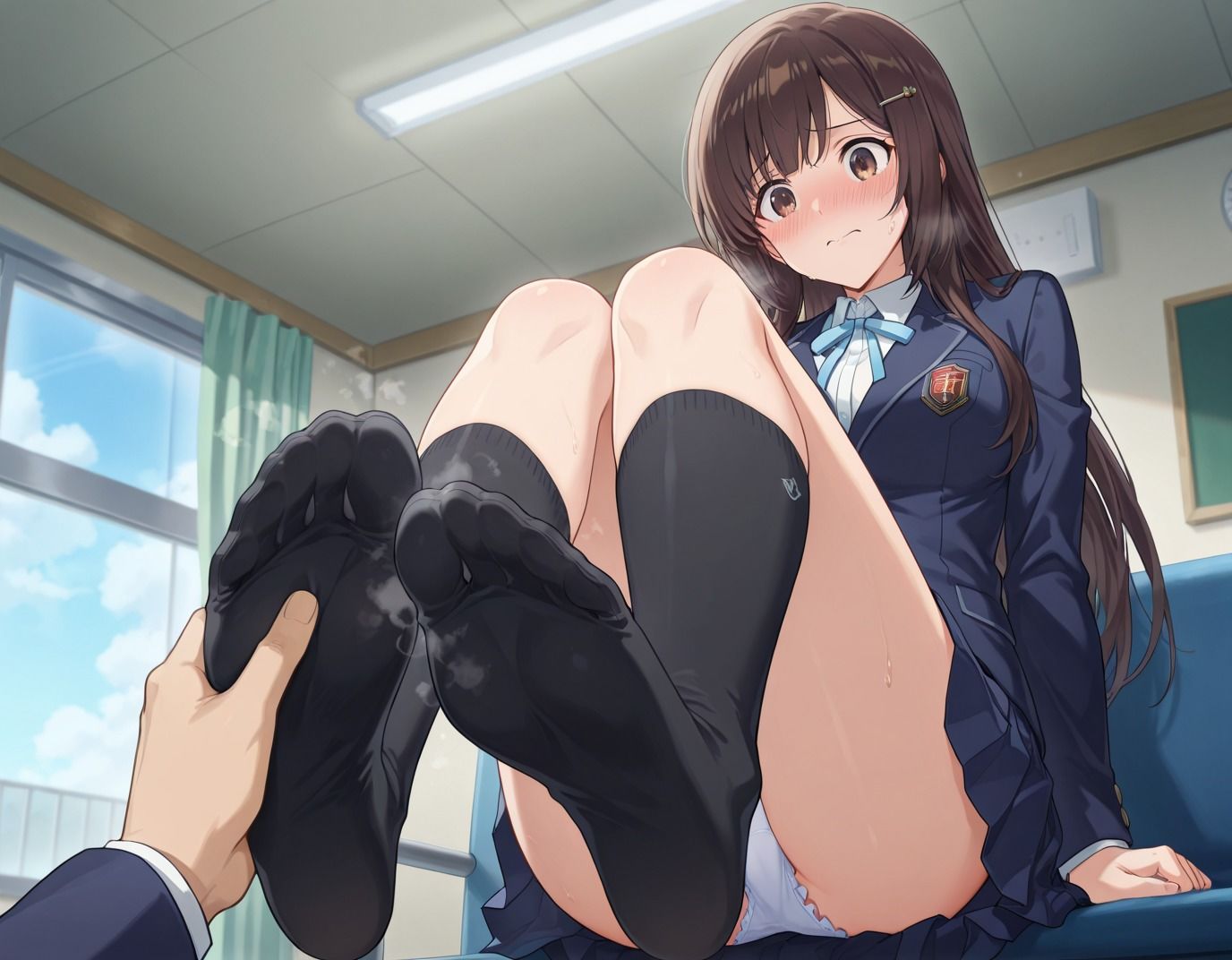 サンプル画像3:【228枚】木塲心咲のエロい足コキで大量射精したいっ！【オリジナル】［228 photos］ I want to ejaculate a lot with Misaki Koba erotic footjob！ ［Original］(アトリエくろてふ) [d_572313]