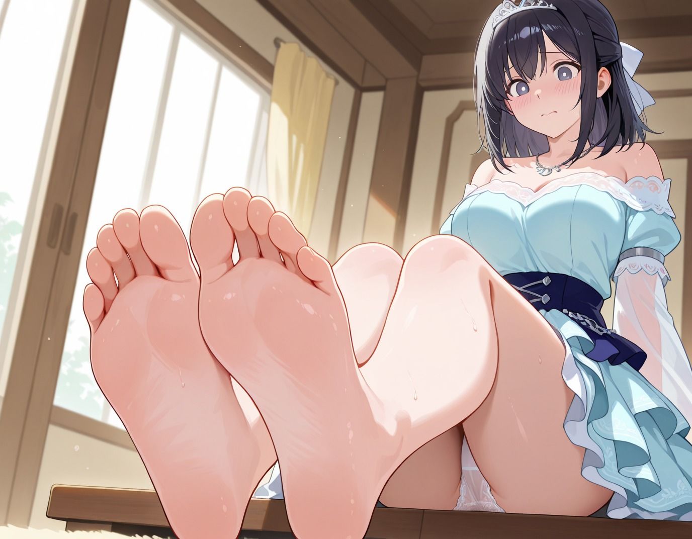 【233枚】氷見谷愛恵のエロい足コキで大量射精したいっ！【オリジナル】［233 photos］ I want to ejaculate a lot with Himiya Ame erotic footjob！ ［Original］ 画像7