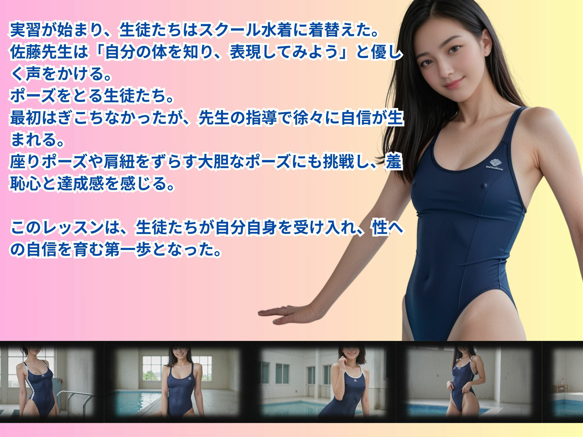 サンプル画像2:性教育はスクール水着で(ななファクトリー) [d_572353]