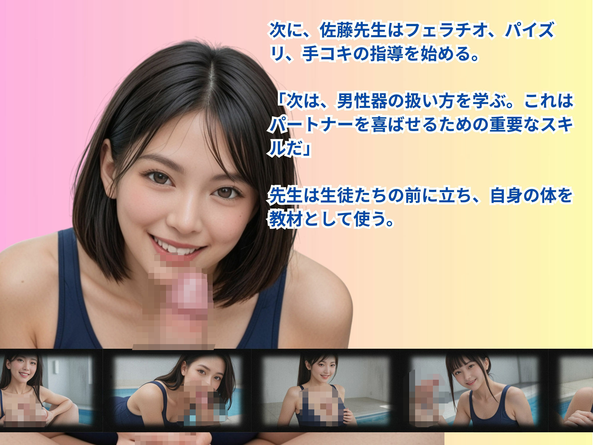 サンプル画像4:性教育はスクール水着で(ななファクトリー) [d_572353]