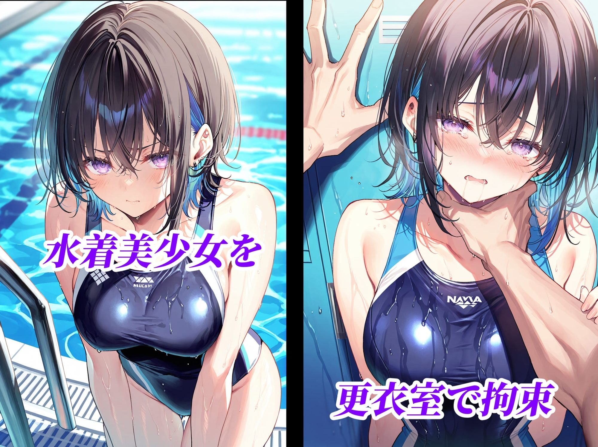 水着JK媚薬で強●発情 画像1