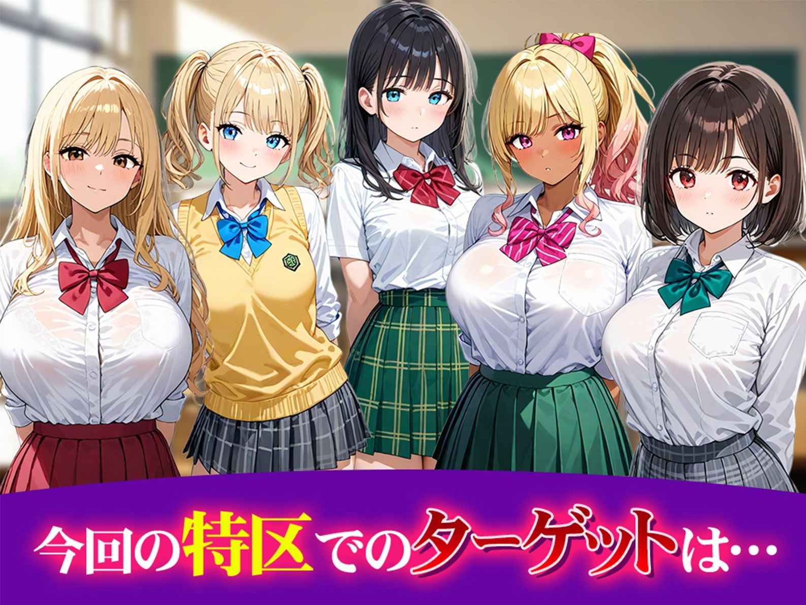 サンプル画像1:『性策特区』 〜強●種付けに翻弄される女性たち〜 学園編(スタジオすいーつ) [d_572439]