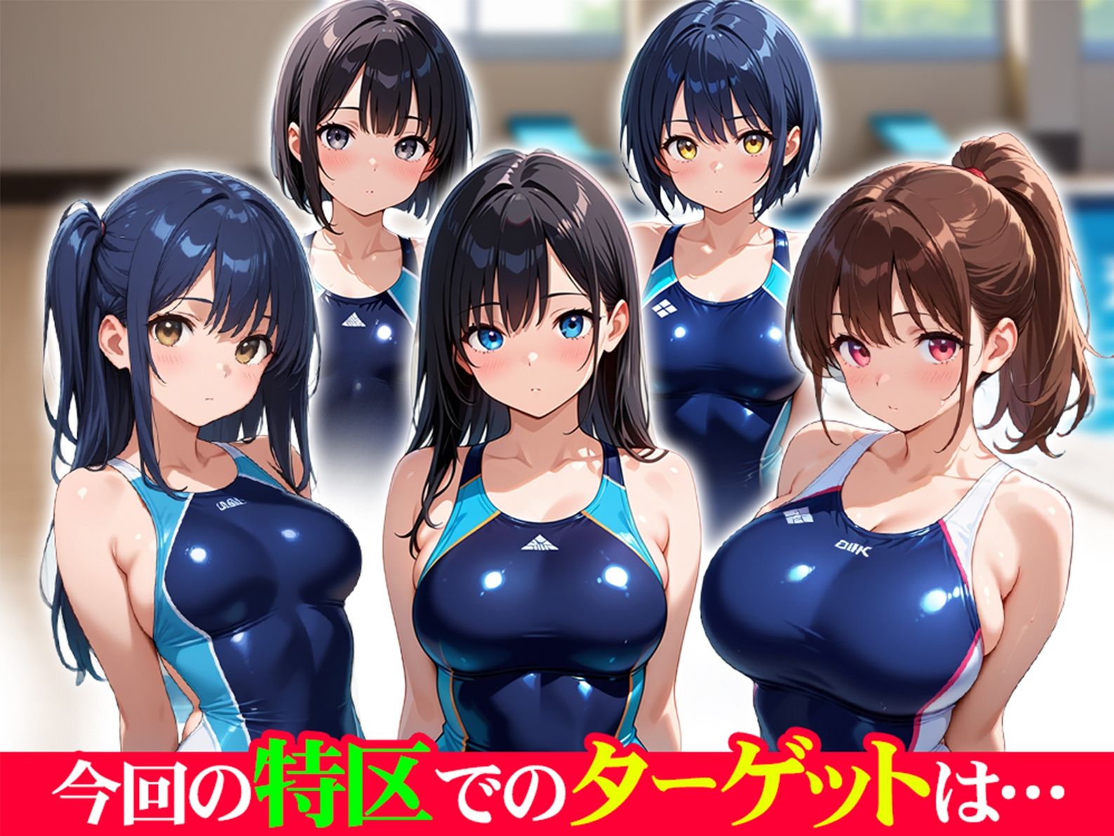 サンプル画像1:『性策特区』 〜強●種付けに翻弄される女性たち〜 水泳部編(スタジオすいーつ) [d_572504]