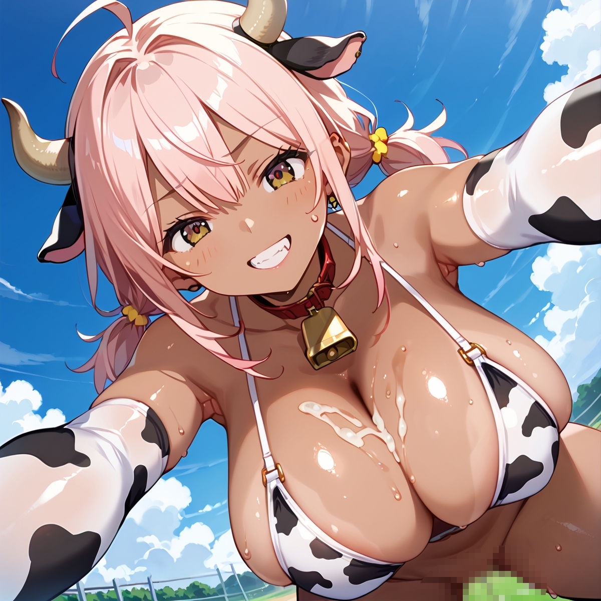 黒ギャル爆乳牛娘!中出しセックス記録パート4 画像3