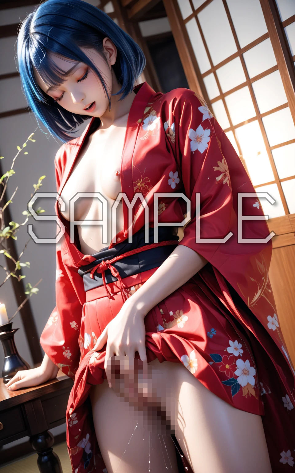 AI AOI -Masturbating in a kimono- 画像2