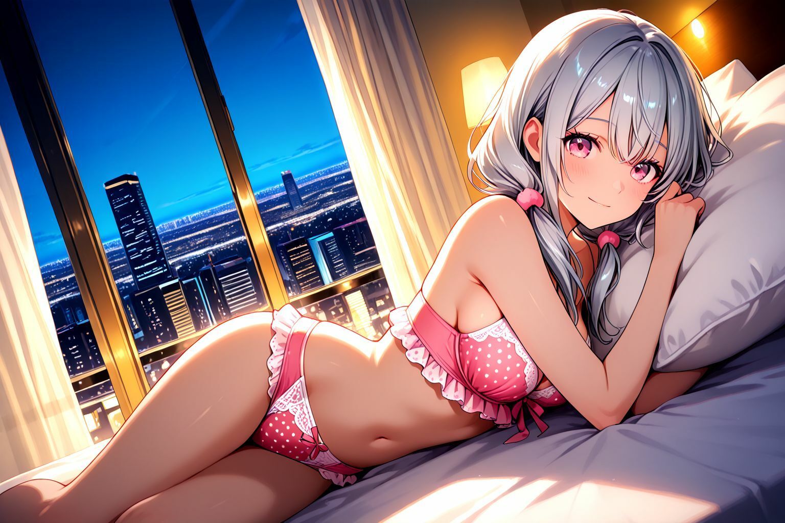 ミックスガールズコレクション  パパ活アプリで知り合った制服美少女とホテルでえちえちセックス_2