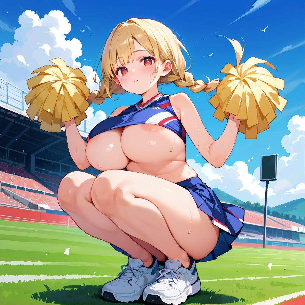 サンプル画像3:私立H学園チアリーダー部！〜豪華232枚収録！〜Vol.1(筋肉水着) [d_572710]