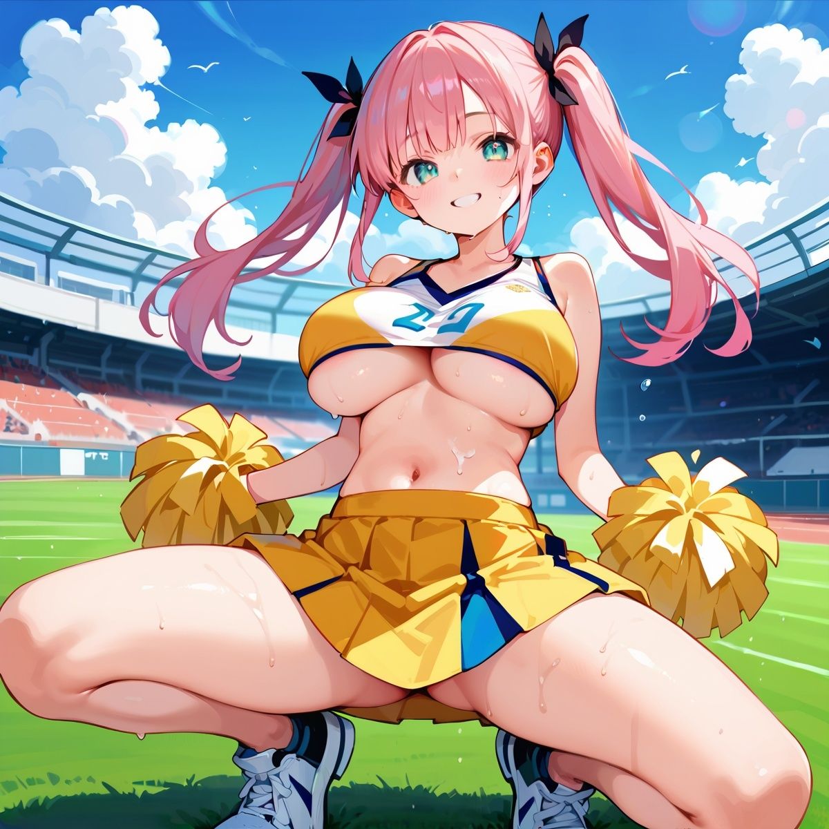 サンプル画像1:私立H学園チアリーダー部！〜豪華232枚収録！〜Vol.3(筋肉水着) [d_572716]