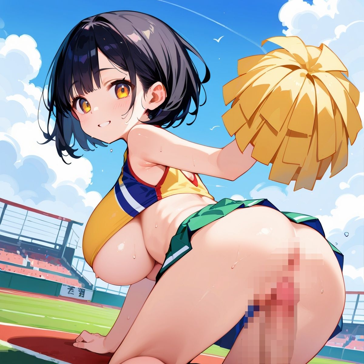 サンプル画像5:私立H学園チアリーダー部！〜豪華232枚収録！〜Vol.3(筋肉水着) [d_572716]